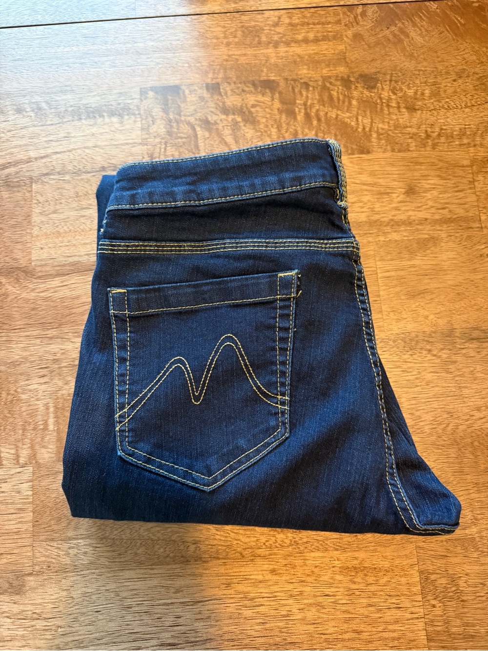 New York & Company Dark Blue Curvy Skinny Jeans